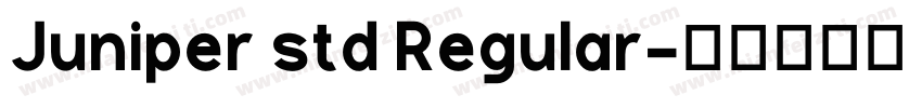 Juniper std Regular字体转换